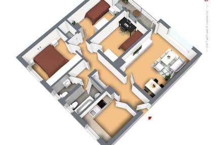 Wohnung zum Mieten in Remscheid 649 € 84.3 m² 4.5 zimmer