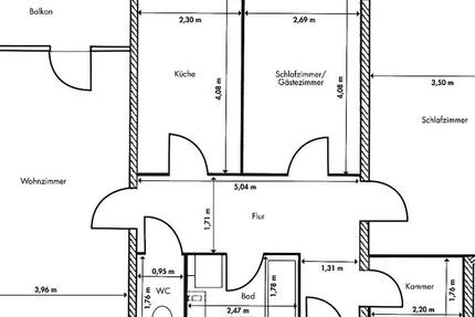 Wohnung Köln Porz - 3 Zimmer, 89 m&sup2;, 1.250&euro; | Angebot:25257701