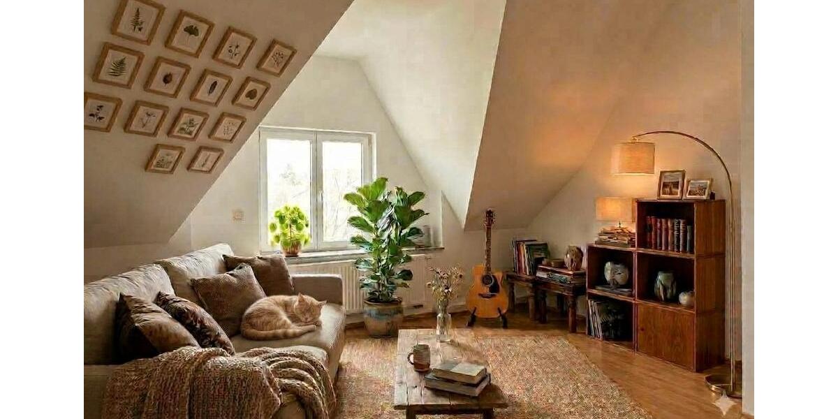 Dachgeschoßwohnung Solingen Wald - 2 Zimmer, 58 m&sup2;, 575&euro; | Angebot:27617058
