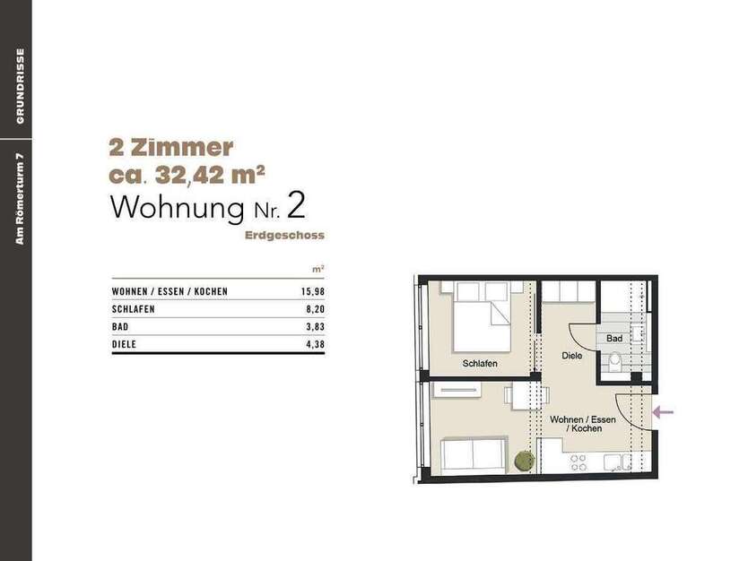 Wohnung zum Kaufen in Köln 264.000 € 32.42 m²