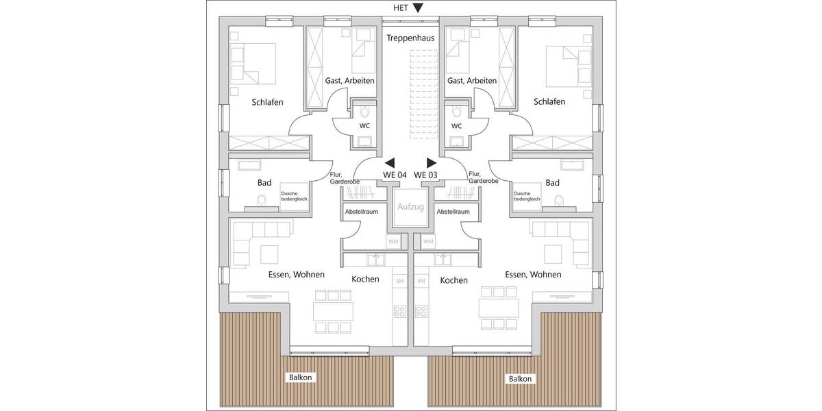 Etagenwohnung Neunkirchen-Seelscheid Stein - 9 Zimmer, 98 m&sup2;, 1.470&euro; | Angebot:26360231