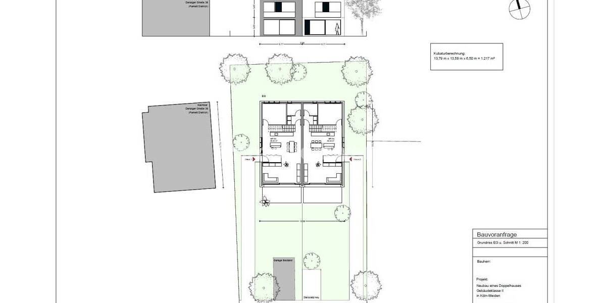 Grundstück Köln Weiden - 979.000&euro; | Angebot:26349300