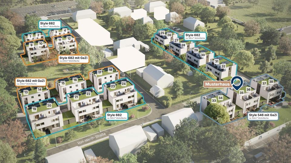 Besichtigung des Musterhauses – jeden Mittwoch 17–18 Uhr und Samstag 14–15 Uhr 6 zimmer