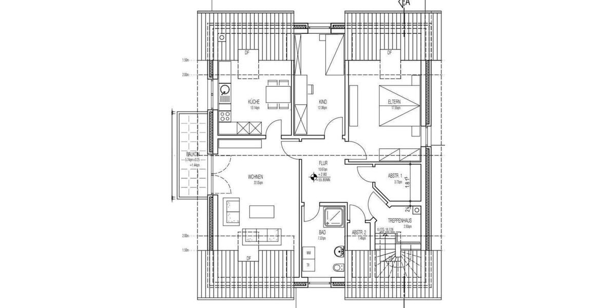 Dachgeschoßwohnung Köln Kalk - 3 Zimmer, 93 m&sup2;, 1.550&euro; | Angebot:26256388