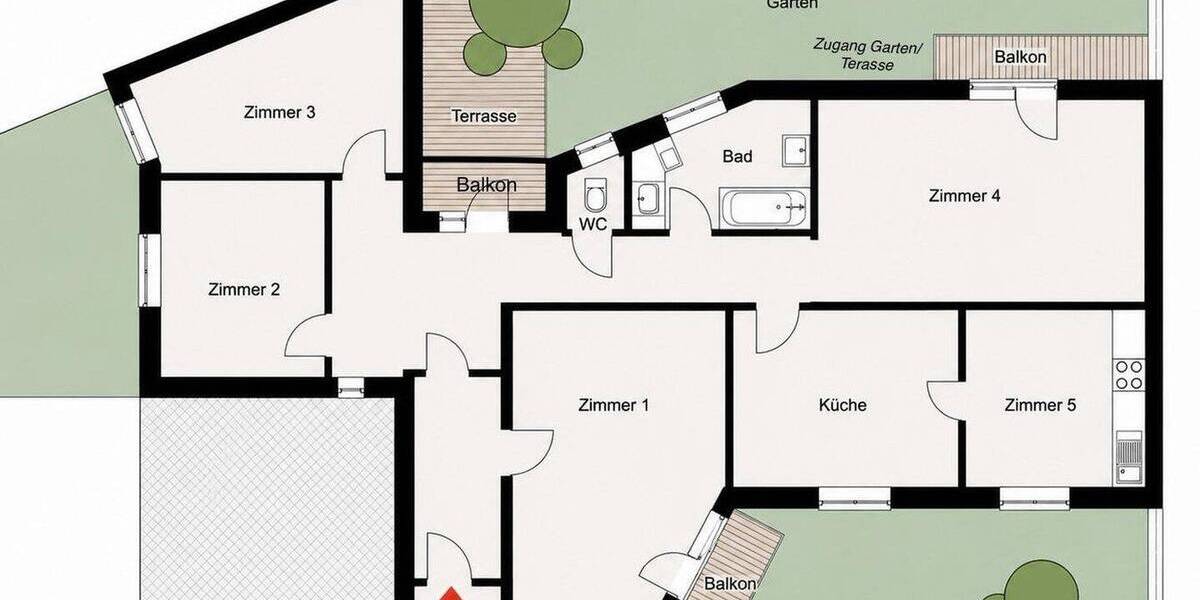 Etagenwohnung Köln Neustadt-Süd - 5 Zimmer, 151 m&sup2;, 2.920&euro; | Angebot:26884206