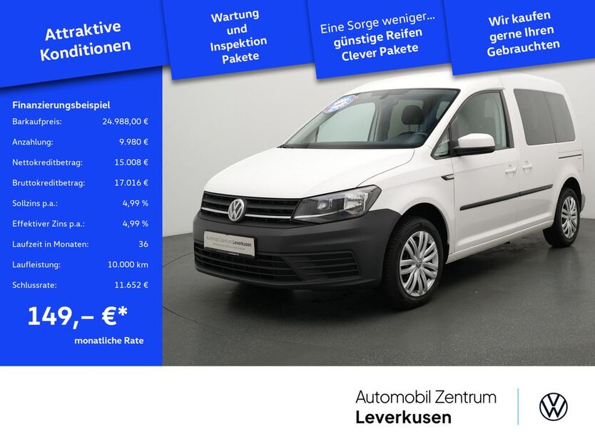 VW Caddy 42.273 km 24.980 € Leverkusen 51379