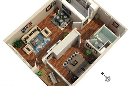 Wohnung Erftstadt-Liblar Liblar - 2 Zimmer, 60 m&sup2;, 139.000&euro; | Angebot:25373122