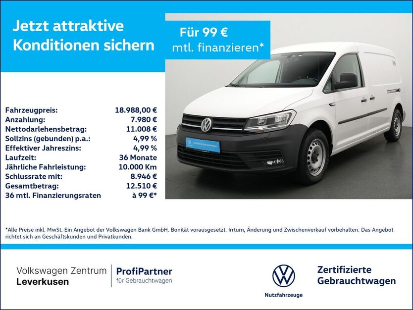 VW Caddy Maxi 124.979 km 18.980 € Leverkusen 51379