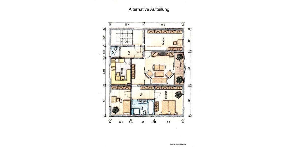 Etagenwohnung Bonn Beuel-Mitte - 4 Zimmer, 105 m&sup2;, 430.000&euro; | Angebot:26581887