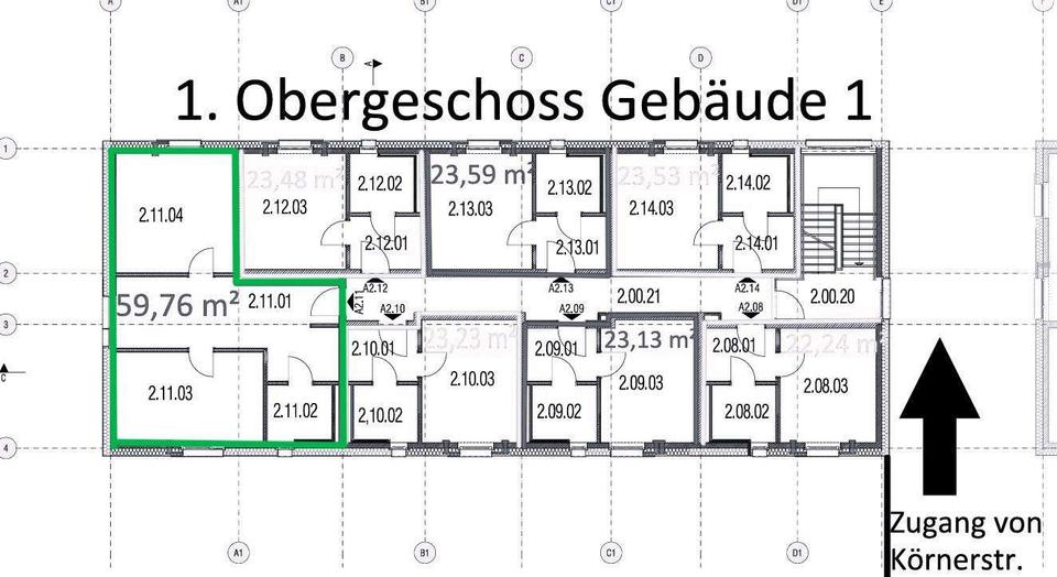 Etagenwohnung Köln Lindenthal - 1.5 Zimmer, 30 m&sup2;, 940&euro; | Angebot:25854843