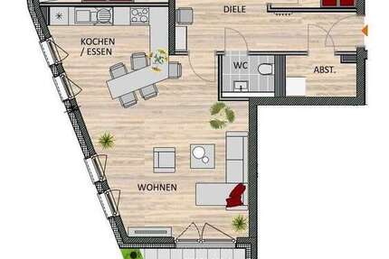 Wohnung Leverkusen Schlebusch - 3 Zimmer, 89 m&sup2;, 479.900&euro; | Angebot:21704439