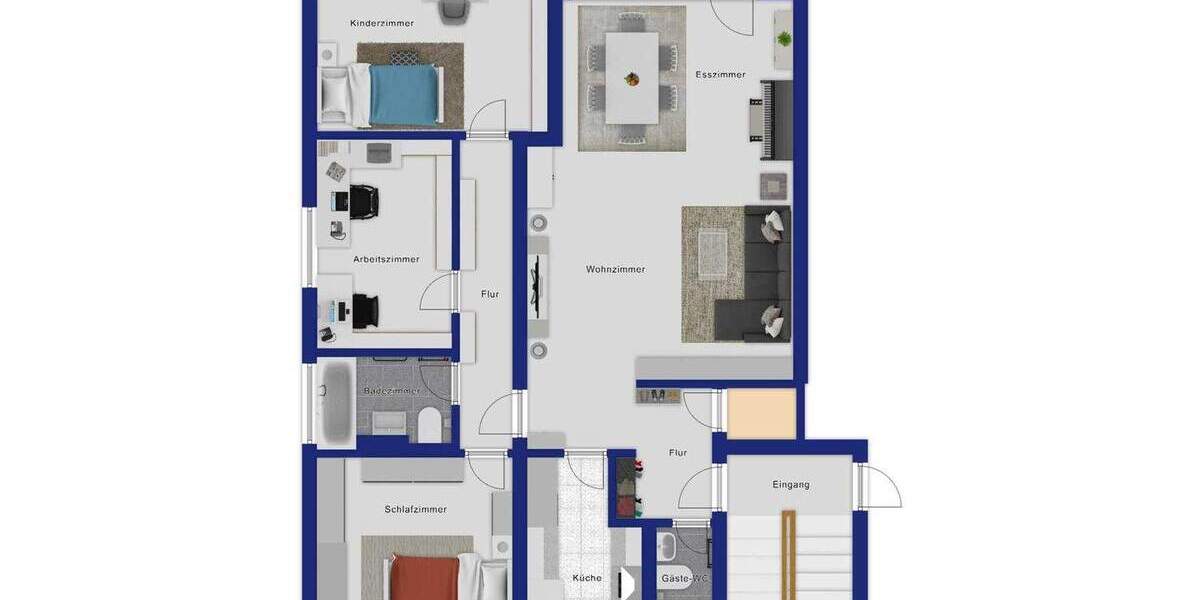 Etagenwohnung Bergisch Gladbach Moitzfeld - 4 Zimmer, 98 m&sup2;, 350.000&euro; | Angebot:25249690