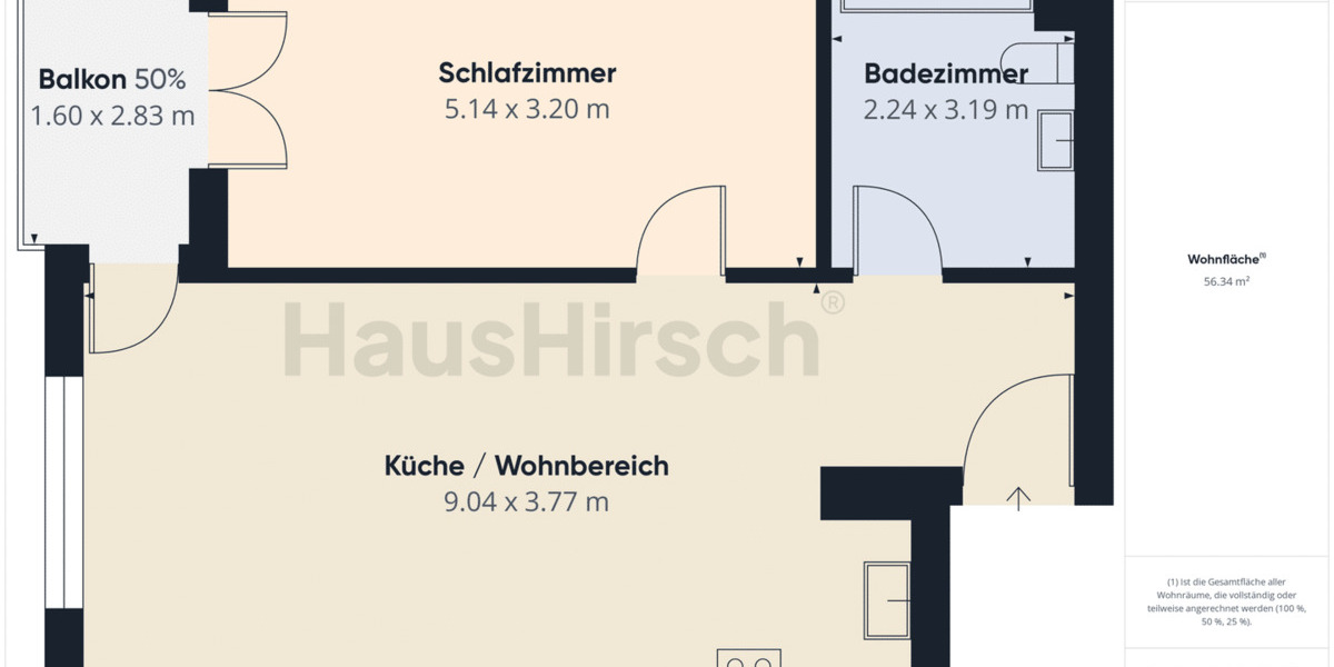 Etagenwohnung Bonn Endenich - 2 Zimmer, 57 m&sup2;, 319.000&euro; | Angebot:25867997