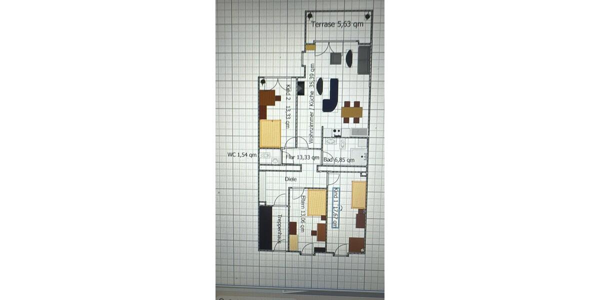 Etagenwohnung Köln Mülheim - 4 Zimmer, 107 m&sup2;, 2.030&euro; | Angebot:26368663