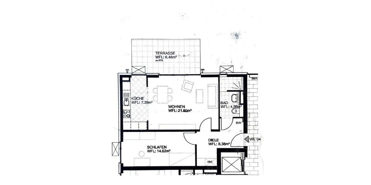 Erdgeschoßwohnung Bonn Hardtberg - 2 Zimmer, 64 m&sup2;, 850&euro; | Angebot:26316638