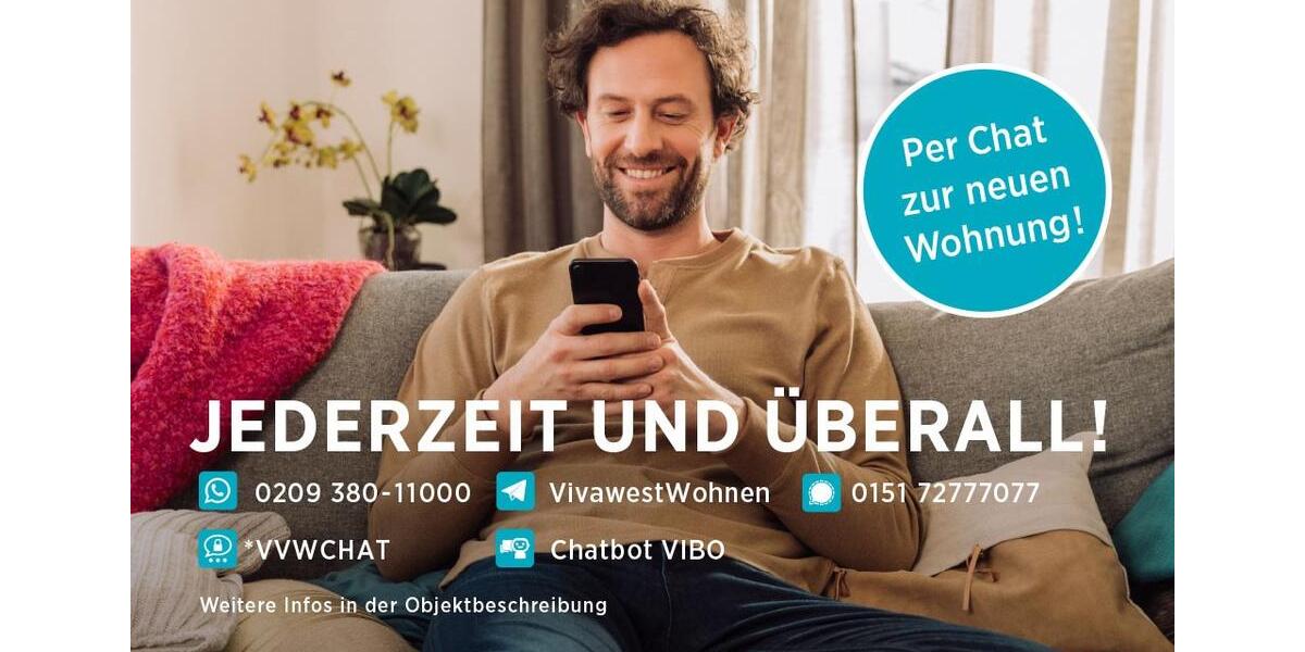 Bei VIVAWEST die Sonnenstrahlen auf dem eigenen Balkon genießen. 3 zimmer