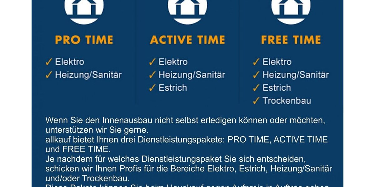 Individuell geplantes Einfamilienhaus in Odenthal - Flexibel gestaltbar mit allkauf Pro Time Dienstleistungspaket für Heimwerker - Einfamilienhaus Odenthal | Angebot:27346742