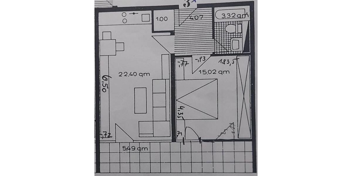 Etagenwohnung Bergisch Gladbach Frankenforst - 2 Zimmer, 52 m&sup2;, 169.000&euro; | Angebot:26934493