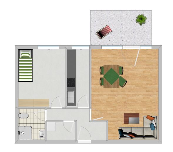 Gemütliche 2-Zimmer-Wohnung in ruhiger, zentraler Lage 2 zimmer