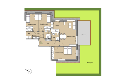 Wohnung Leverkusen Alkenrath - 4 Zimmer, 104 m&sup2;, 1.495&euro; | Angebot:26796696