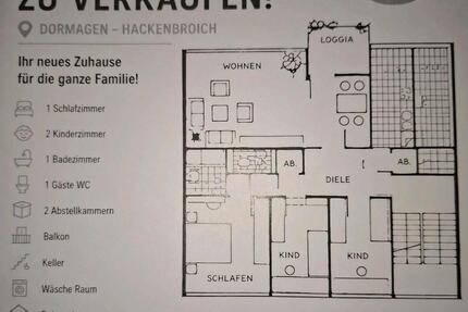 Wohnung Dormagen Hackenbroich - 4 Zimmer, 91 m&sup2;, 240.000&euro; | Angebot:27535731