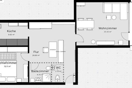 78m2 Eigentumswohnung 2 Zimmer mit Balkon in Köln Vingst 2 zimmer