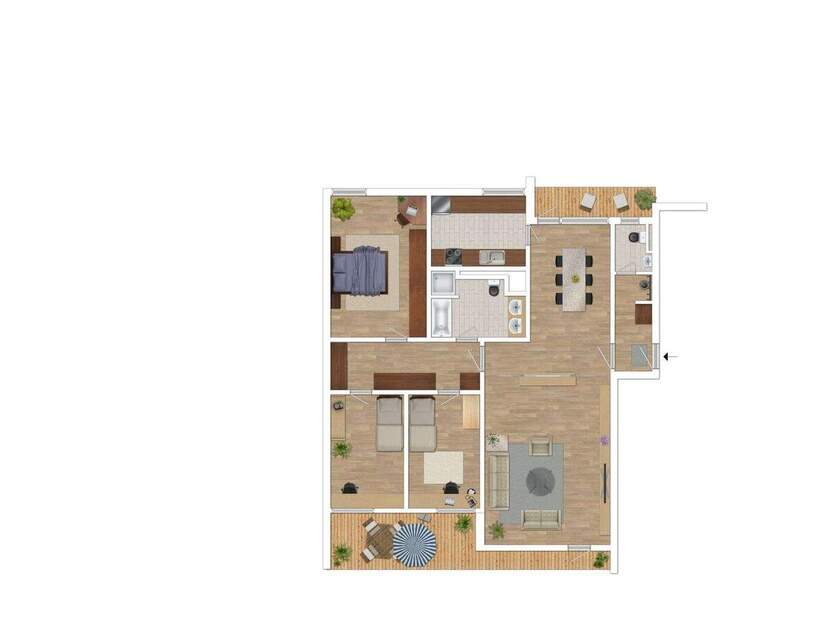 CITYHOUSE: Schöne 4-Zimmer-Wohnung mit 2 Balkonen und TG-Stellplatz in Köln-Junkersdorf 4 zimmer