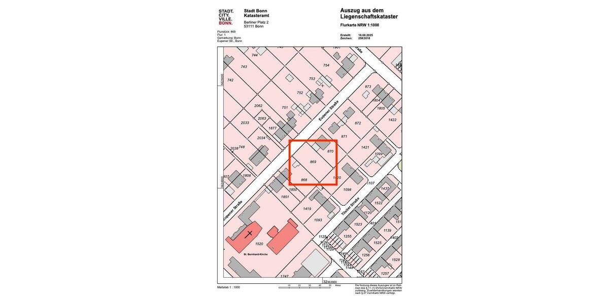 Grundstück Bonn Auerberg - 650.000&euro; | Angebot:22177625