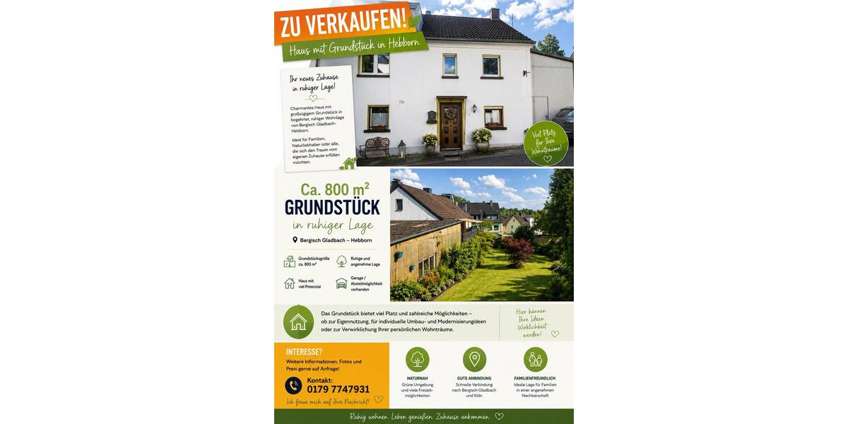 Einfamilienhaus Bergisch Gladbach Paffrath - 7 Zimmer, 150 m&sup2;, 270.000&euro; | Angebot:27301279