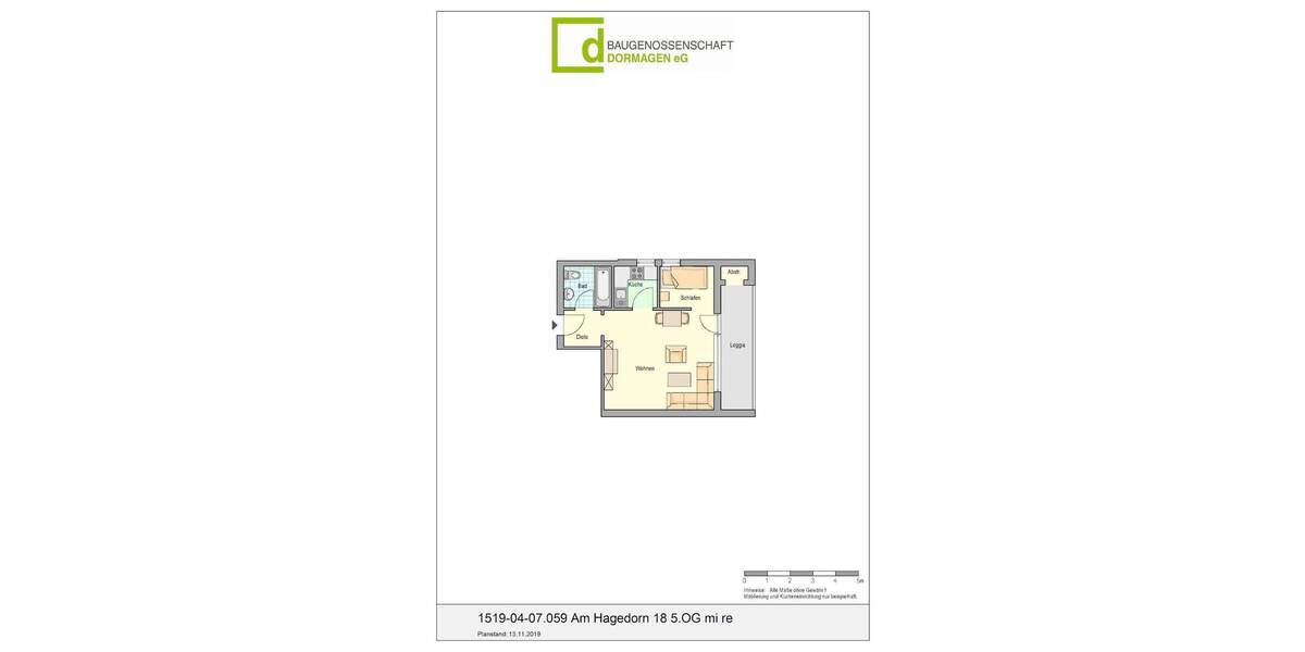 Gemütliches Apartment in Dormagen Horrem 1 zimmer