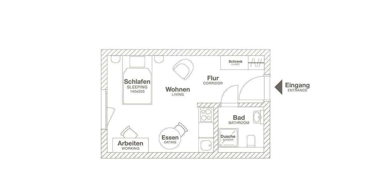 Zimmer Leverkusen Opladen - 1 Zimmer, 1.490&euro; | Angebot:25531861