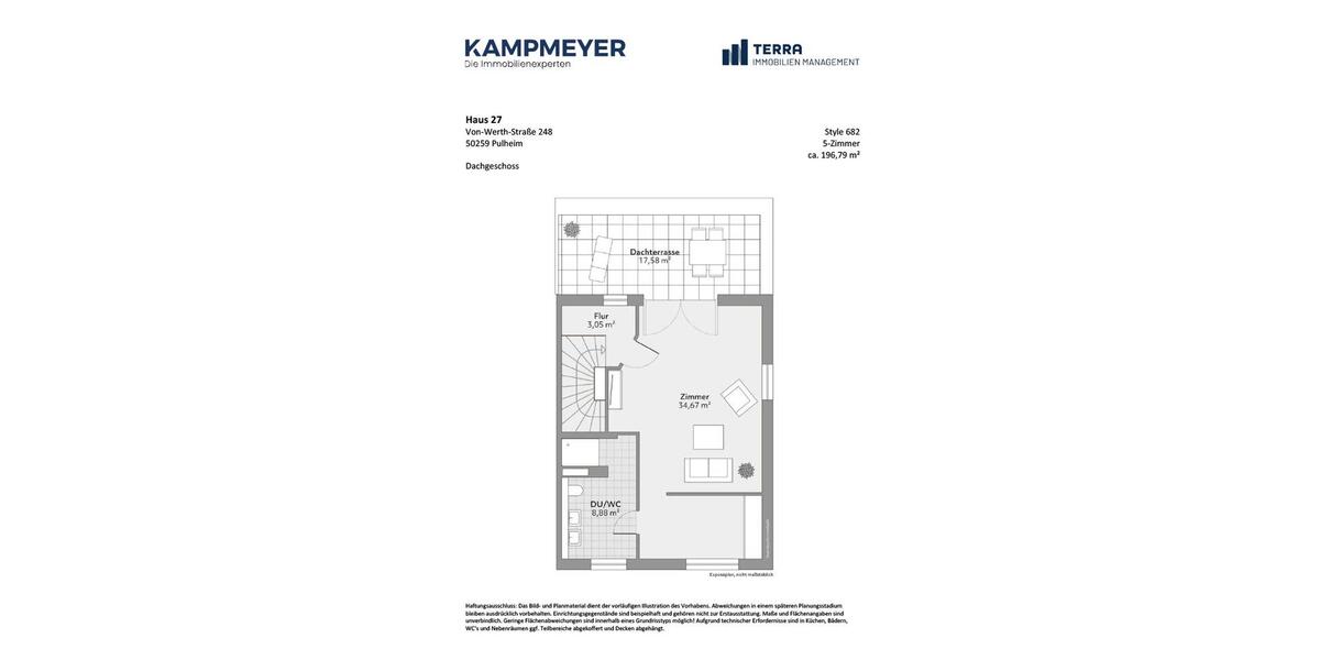 Doppelhaushälfte Pulheim - 5 Zimmer, 197 m&sup2;, 2.650&euro; | Angebot:25960462