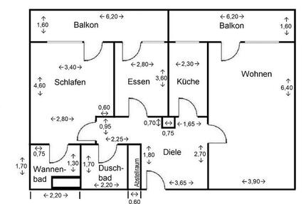 3 Z.-Wohnung, 89 m², Bezirk Köln-Lindenthal 325.000 €
