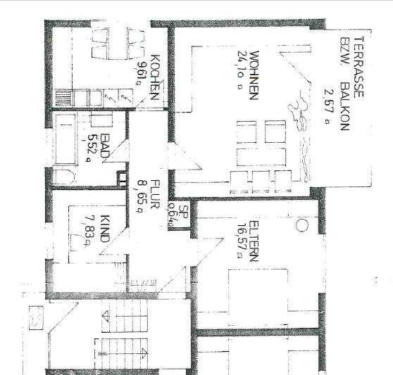 Etagenwohnung Lohmar Heide - 3 Zimmer, 75 m&sup2;, 650&euro; | Angebot:24268168