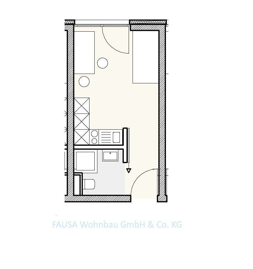 Wohnung zum Mieten in Bonn 430 € 20 m²