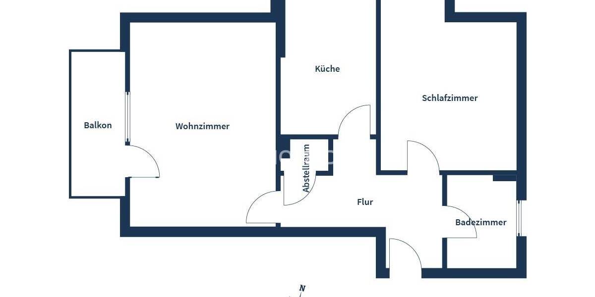 Etagenwohnung Sankt Augustin Niederpleis - 2 Zimmer, 58 m&sup2;, 179.000&euro; | Angebot:26308401