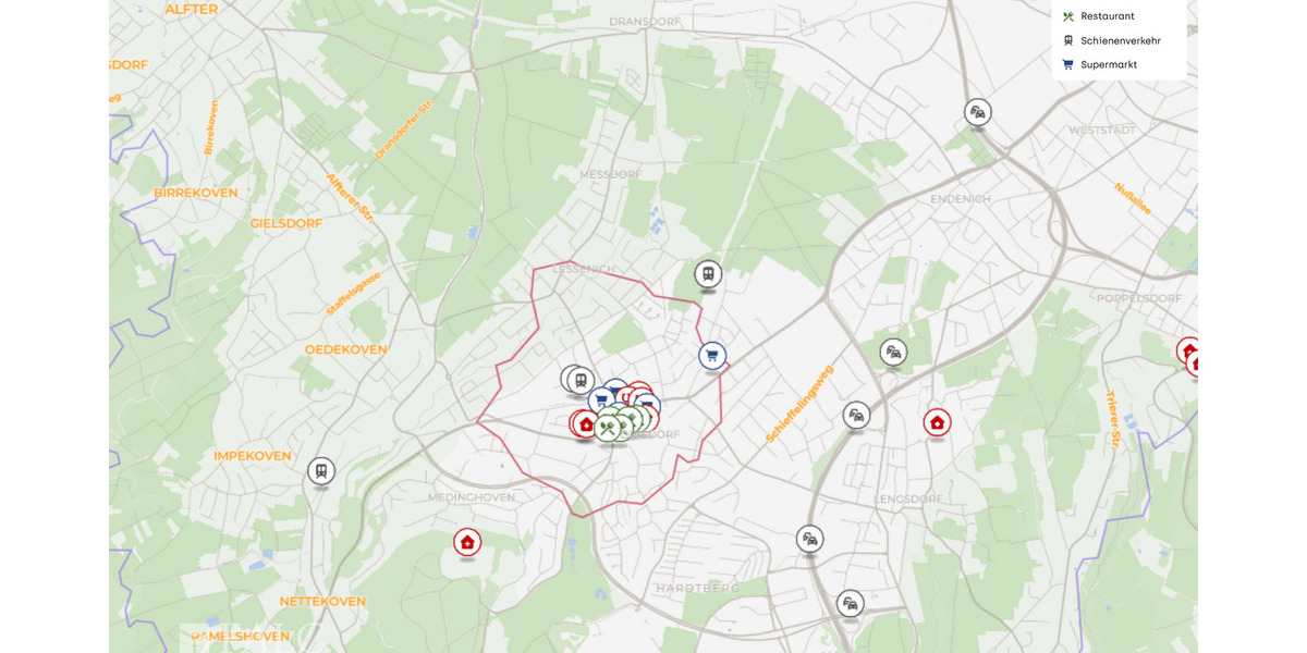 Etagenwohnung Bonn Duisdorf - 2 Zimmer, 55 m&sup2;, 184.000&euro; | Angebot:25278113