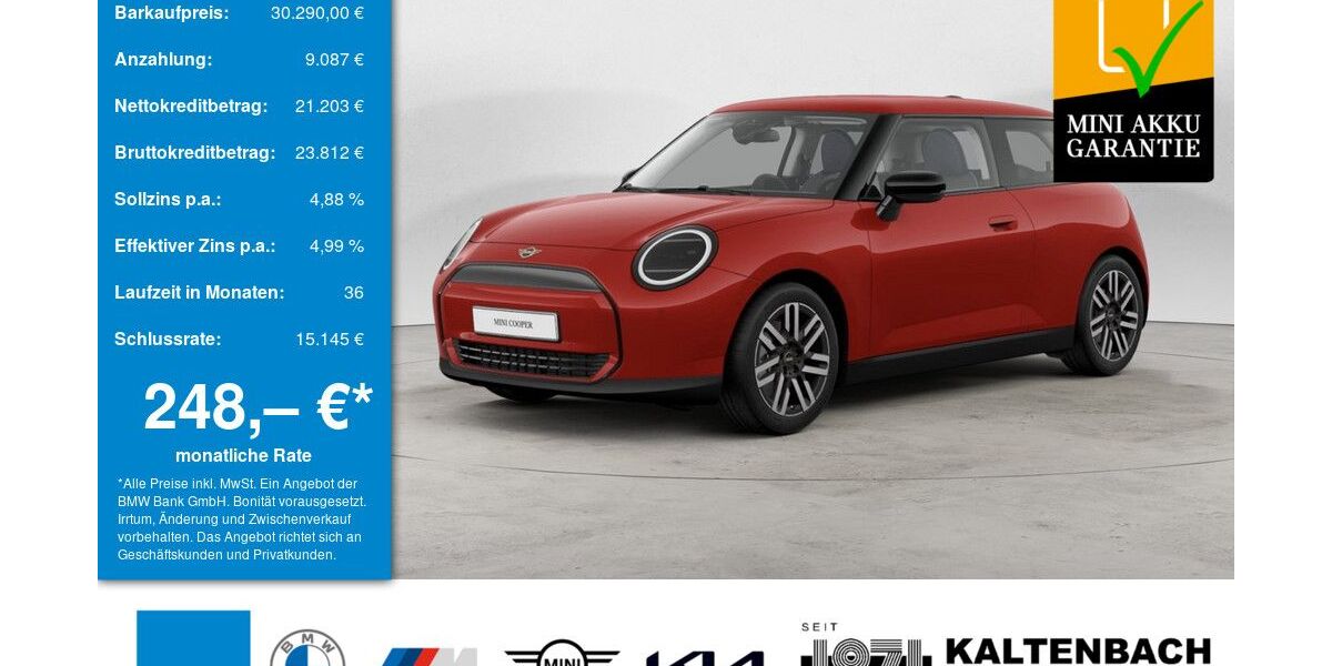 Mini Cooper E 6.000 km 30.290 &euro; Bergisch Gladbach 51469