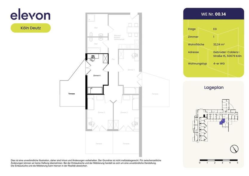 Möbliertes WG-Zimmer in zentraler Lage für Studenten und Azubis *Frauen-WG* zimmer