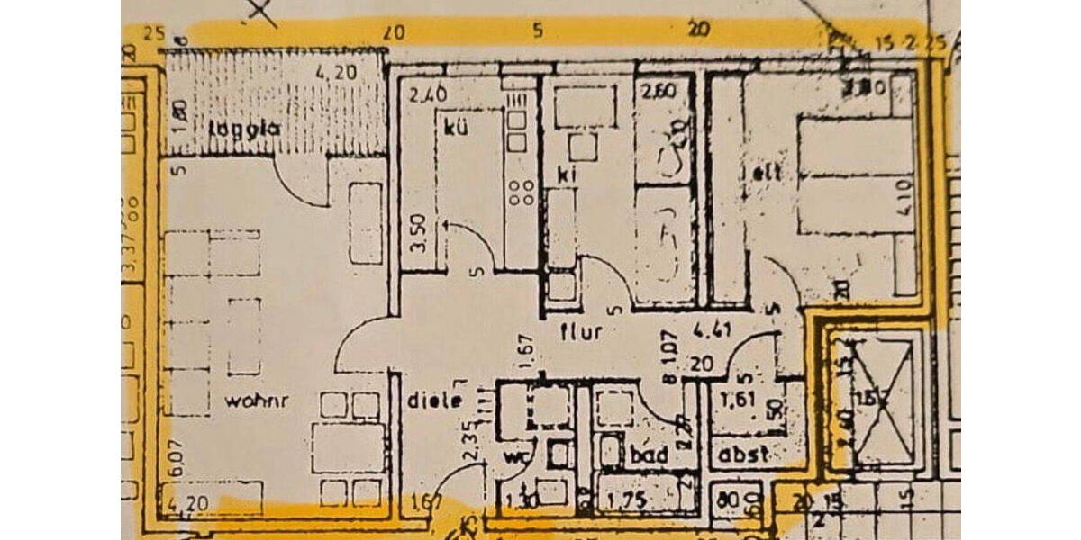 Etagenwohnung Köln Porz - 3 Zimmer, 85 m&sup2;, 219.000&euro; | Angebot:26344091