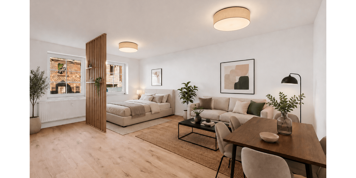 Etagenwohnung Köln Chorweiler - 1 Zimmer, 38 m&sup2;, 169.000&euro; | Angebot:26973237