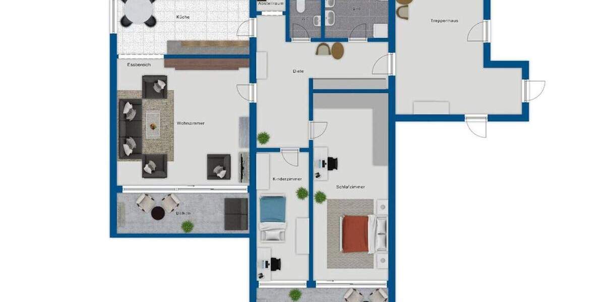 Etagenwohnung Brühl - 3 Zimmer, 100 m&sup2;, 299.000&euro; | Angebot:25748345
