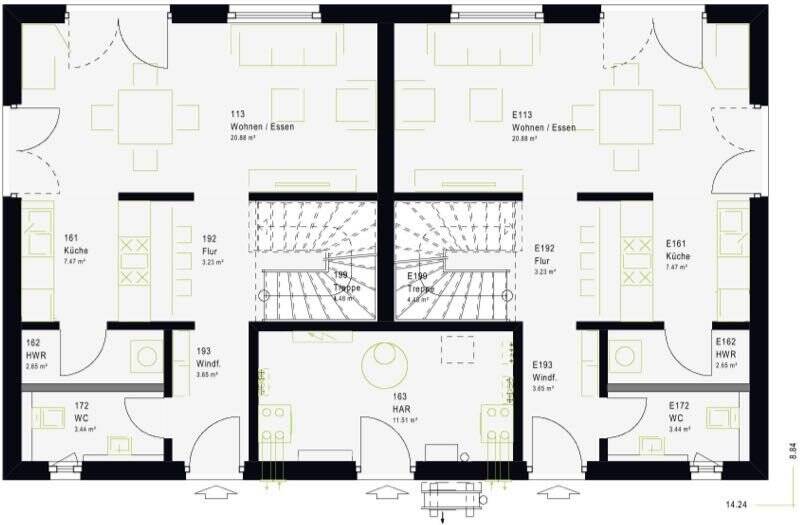 Einfamilienhaus Bergheim Niederaußem - 1 Zimmer, 183 m&sup2;, 485.998&euro; | Angebot:26788288
