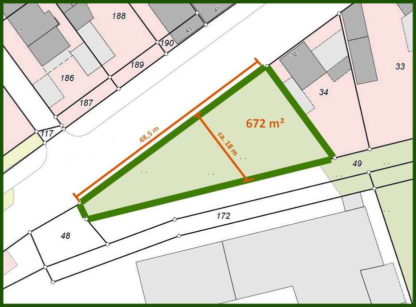 Grundstück zu verkaufen in Sankt Augustin Buisdorf 239.000 € 672 m² zimmer