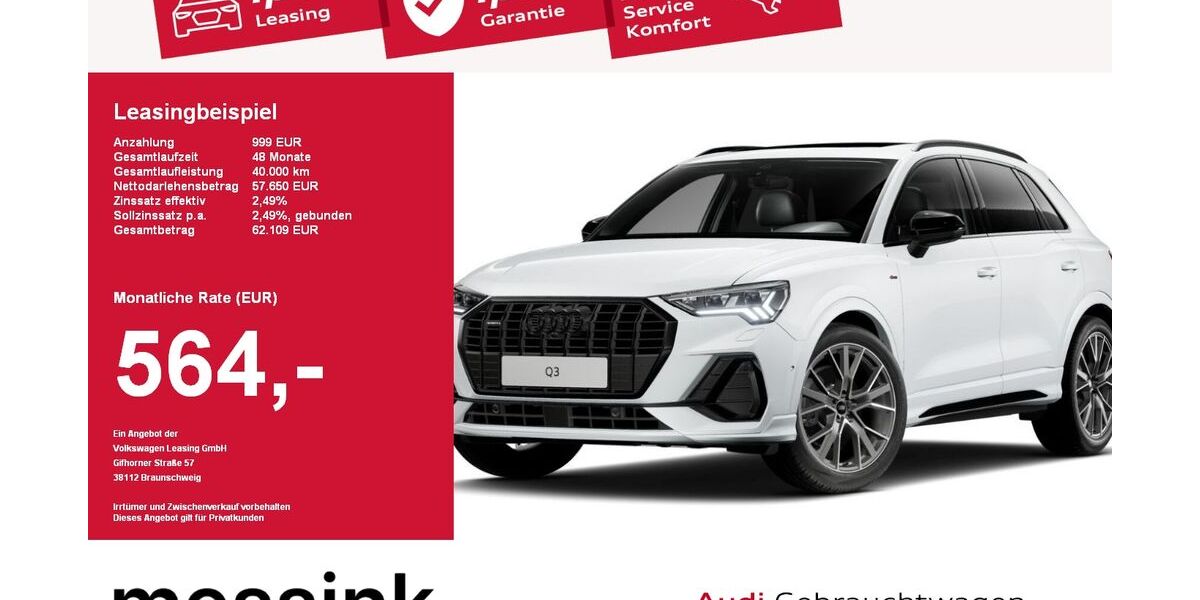 Audi Q3 12.168 km 57.650 &euro; Wermelskirchen 42929