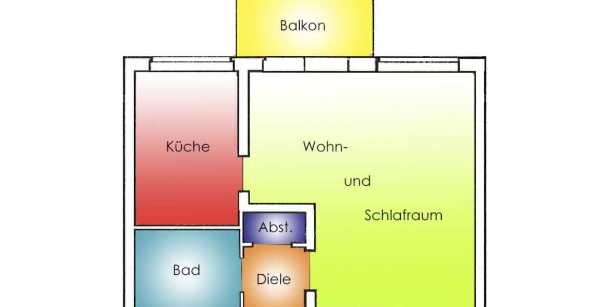Etagenwohnung Köln Porz - 1 Zimmer, 37 m&sup2;, 179.000&euro; | Angebot:25384340