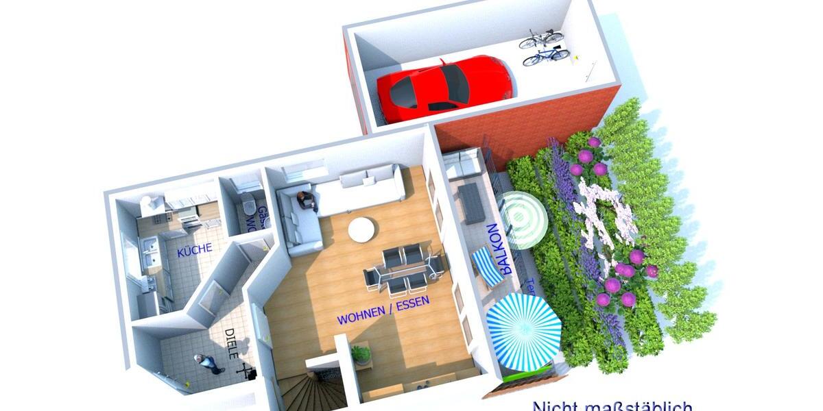 Maisonettenwohnung Nörvenich - 3 Zimmer, 105 m&sup2;, 880&euro; | Angebot:25084533