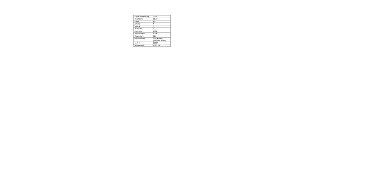 Gewerbeobjekt Köln Kalk - 1.070&euro; | Angebot:26279594