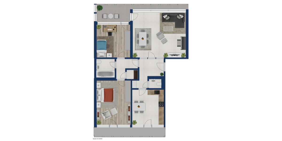 Etagenwohnung Köln Lindenthal - 3 Zimmer, 95 m&sup2;, 1.235&euro; | Angebot:24687372