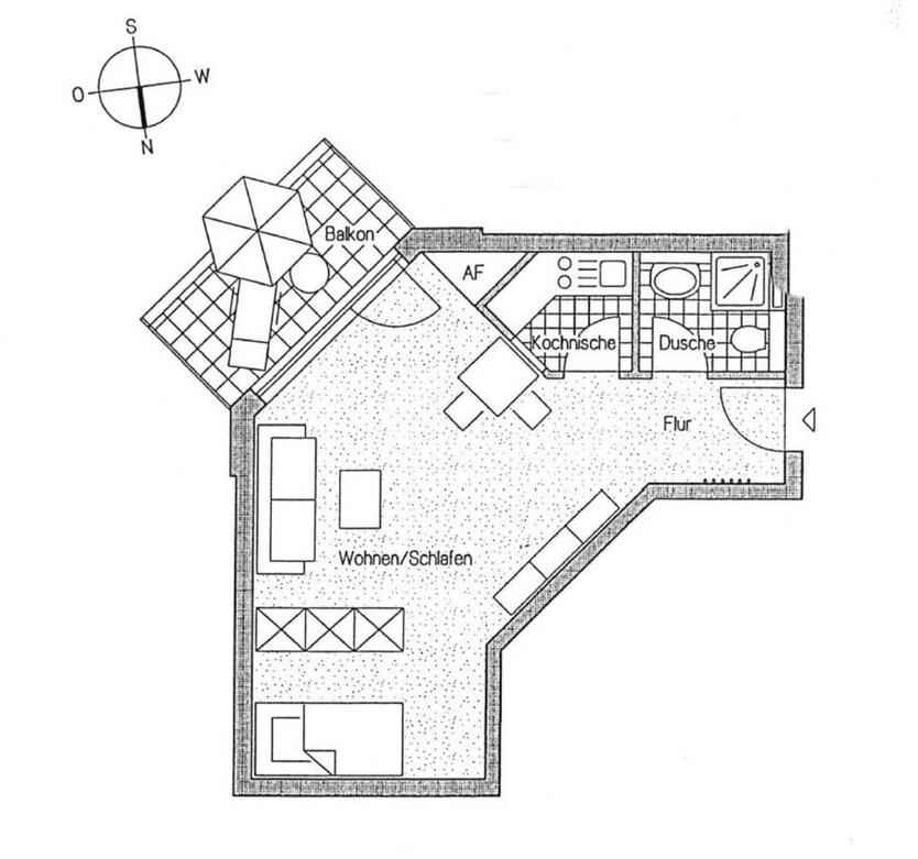 Möbliertes Apartment Wohnung in Neuss Grimlinghausen zimmer
